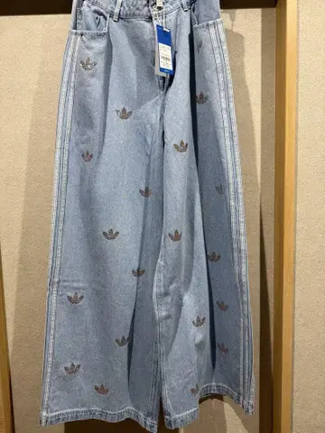 아디다스 와이드 팬츠 JN3020 2XL 블루