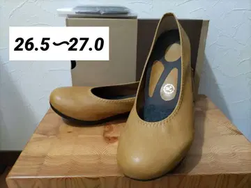 리게타 Re:getA 로우 힐 펌프스 머스타드