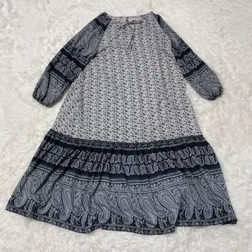 VIS 에스닉 패턴 썸머 원피스 페이즐리 무늬 size F