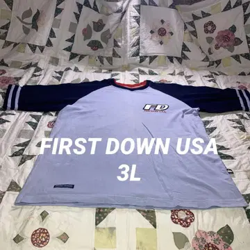구제 의류 FIRST DOWN U.S.A 티셔츠 3L