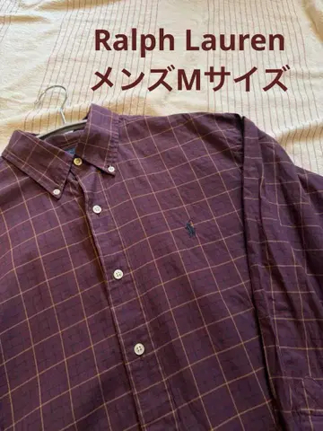 90s Ralph Lauren 긴팔 셔츠 남성용 S-M(여성용 M-L)