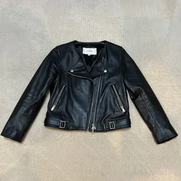 ARCANUM DESIGN 양가죽 라이더 자켓 블랙