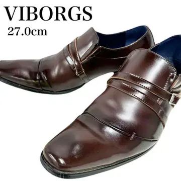 VIBORGS 남성용 비즈니스 슈즈 다크 브라운 27.0cm