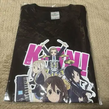 K-ON! 캐릭터 티셔츠 M 사이즈 블랙