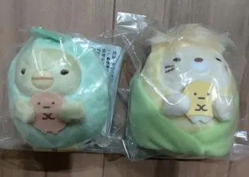 스미코구라시 컬렉션 삿포로 한정판 테노리 봉제 인형 펭귄? & 고양이