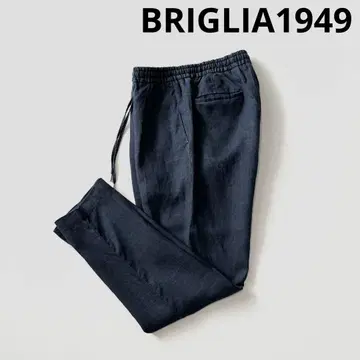 BRIGLIA1949 브릴리아 1949 린넨 셔링 팬츠