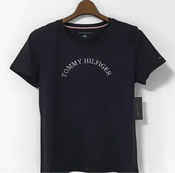 신상품 Tommy Hilfiger 타미힐피거 메탈 로고 티셔츠