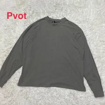 PVOT 오버사이즈 롱 슬리브 티셔츠 L