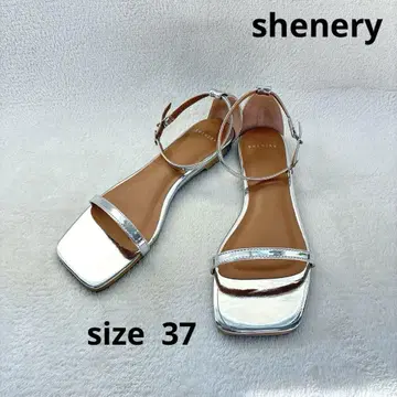 미사용 보관품 시너리 shenery 스퀘어토 스트랩 샌들 37