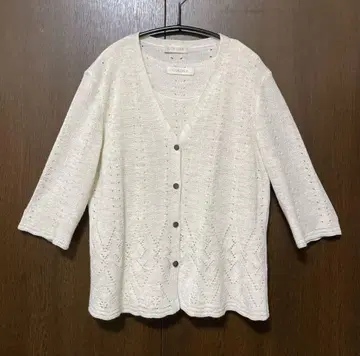 월드 코르디아 아이보리 레이스 뜨개질 앙상블