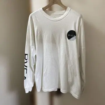 RVCA 롱 슬리브 티셔츠 M/M 화이트