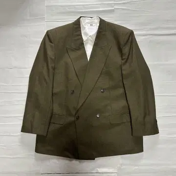 90년대 빈티지 테일러드 자켓 카키 모드 구제 의류