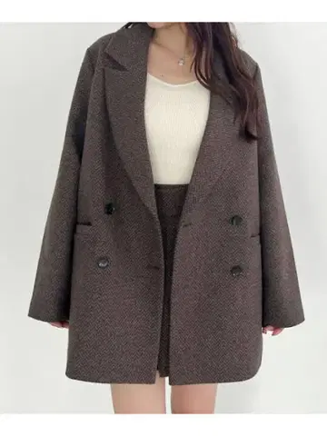 Heather winter 테일러드 자켓 스커트 셋업