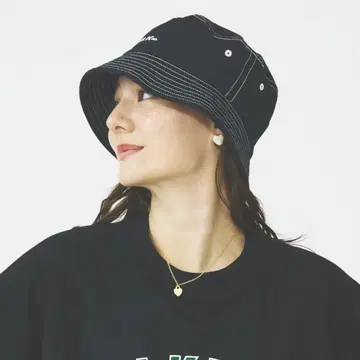 밀크 페도 MILKFED 버킷 햇 여성용 블랙 검정