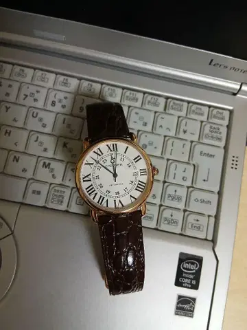 로마 숫자 자동 감기 손목 시계 론도