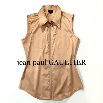 Jean Paul Gaultier / 지퍼 베스트 새틴 슬리브리스 베스트