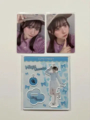 큐스토 우메다 미유 아크릴 스탠드 트레이딩 카드 세트