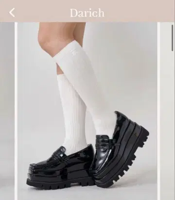 darich 다리치 로퍼 에나멜 플랫폼 로퍼