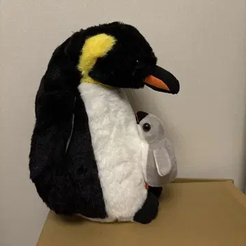 부모와 자식 펭귄 봉제 인형 약 30cm [칠레에서 구매]