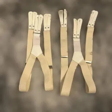 베이지 클립형 서스펜더 2개