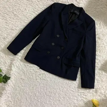 새상품급 자라 네이비 블레이즈 더블 버튼 여성용 L 사이즈