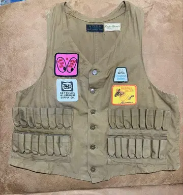 50s Eddie Bauer Utica 더블 네임 베스트 와펜