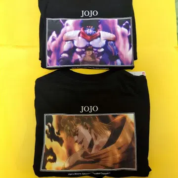 JOJO 죠죠 디오 쿠죠 죠타로 반팔 티셔츠 남성용 L 2장 세트