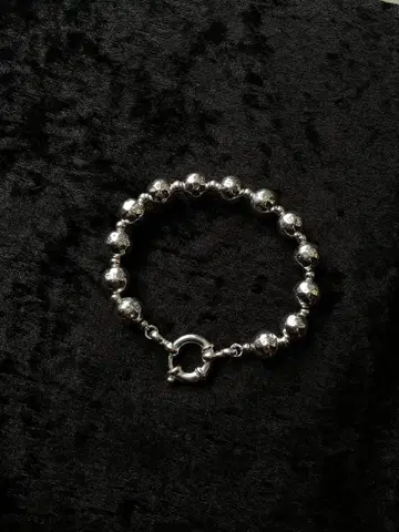 silver925 체인 비즈 팔찌 프리 사이즈