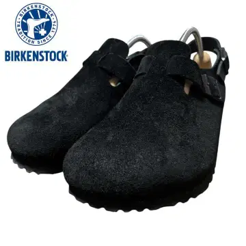 BIRKENSTOCK 버켄스탁 블랙 스웨이드 클로그 샌들