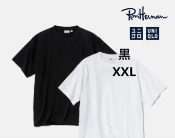 유니클로 Ron Herman 유니클로 론 헤르만 블랙 티셔츠 2XL