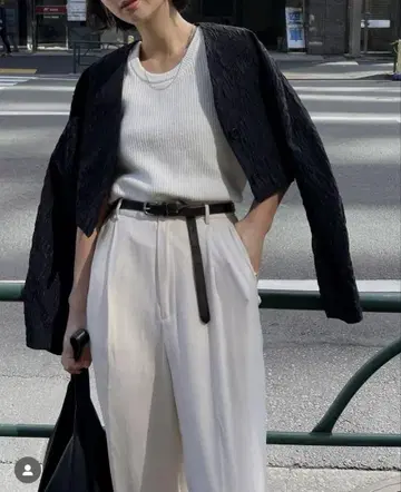 etre tokyo 자카드 크롭 자켓 블랙/S