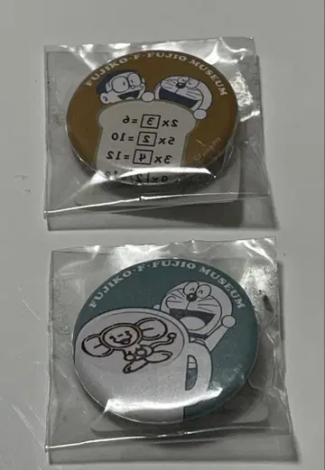 레어템 후지코 F 후지오 뮤지엄 카페 도라에몽 캔뱃지 2개