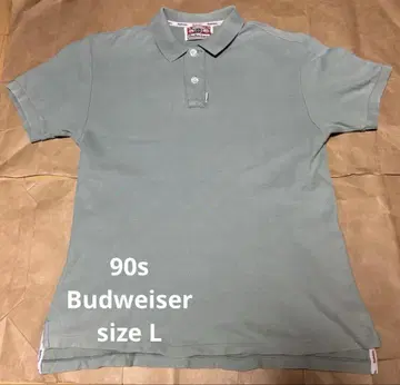 90s Budweiser 버드와이저 반팔 피케 셔츠 L