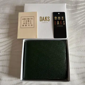 DAKS 그린 두겹 지갑