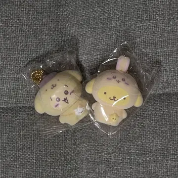 산리오 치이카와 (먼작귀) 시크릿 플로키 키링 토끼 폼폼푸딩