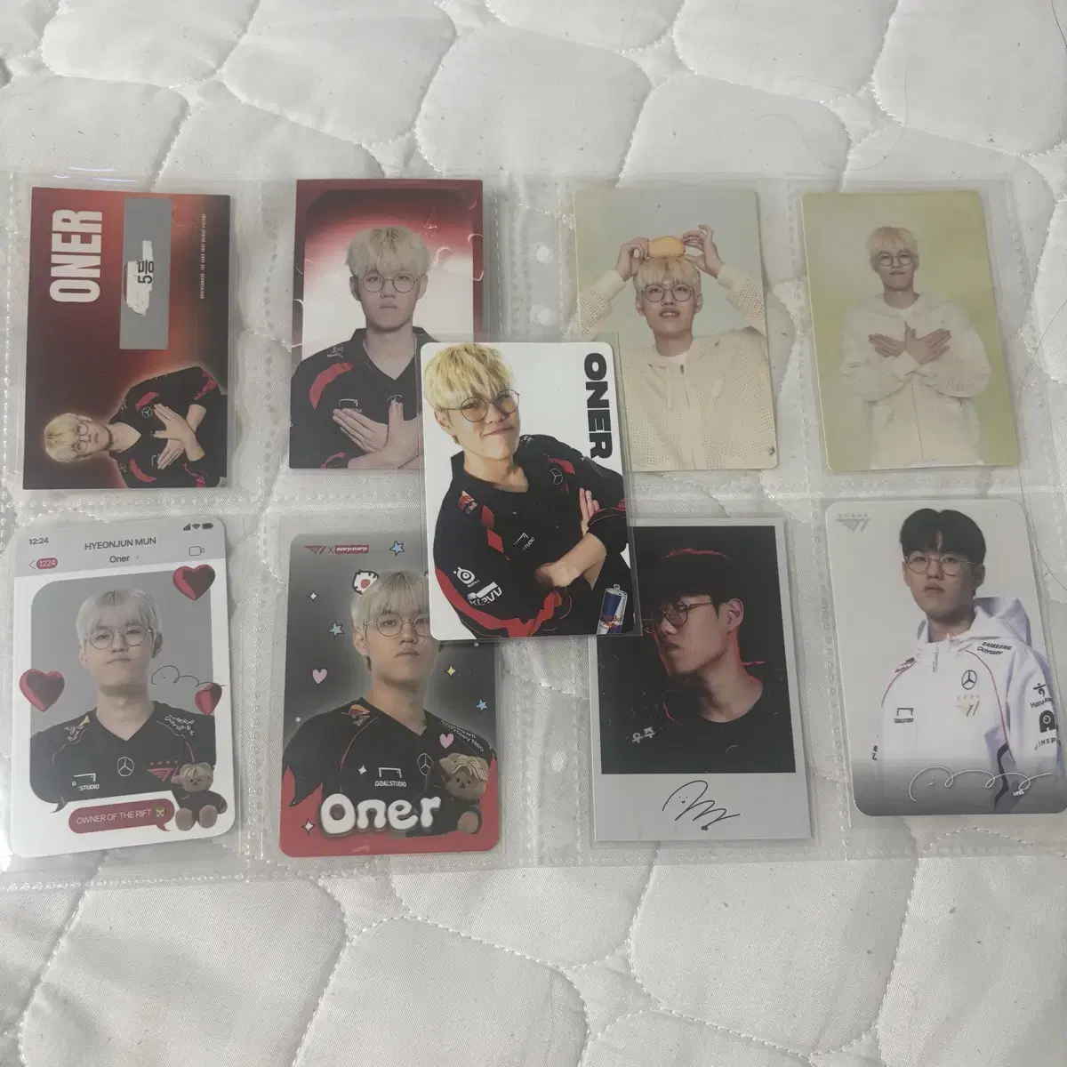 T1 Owner photocard + T1 Zone Owner slogan wts