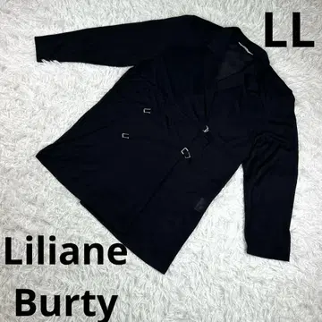 'Liliane Burty' 블랙 시어 자켓 버클 포함 LL 여성용