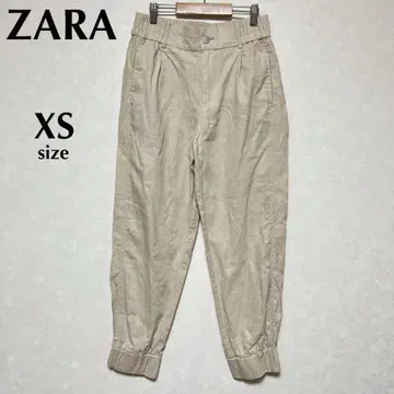 ZARA 자라 XS 새상품급 린넨 혼방 조거 팬츠 허리밴딩