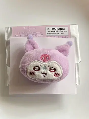 산리오 치이카와 (먼작귀) 헤어 클립 모몽가 쿠로미