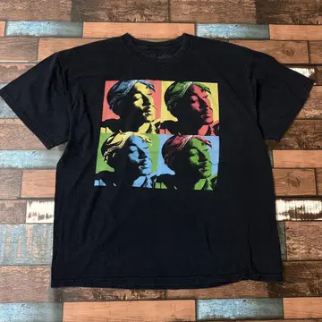 빈티지 구제 의류 2PAC 투 팩 래퍼 HIPHOP 반팔 티셔츠