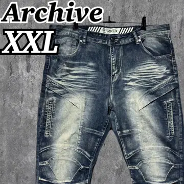 00s archive y2k 그런지 데님 팬츠 청바지 입체 봉제