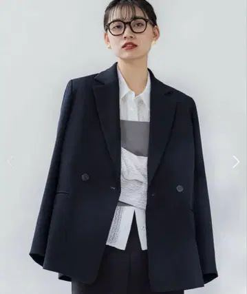 crewre 더블 브레스트 트윌 자켓 size:1 네이비