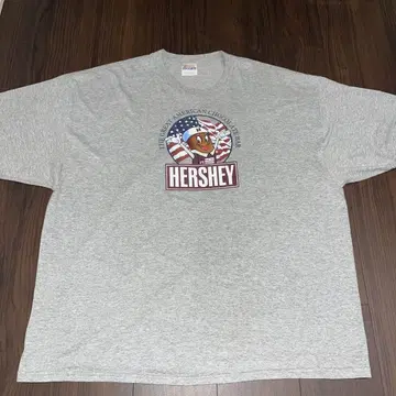 HERSHEY'S 캐릭터 티셔츠 헤인즈 미국 T 빈티지 구제 의류