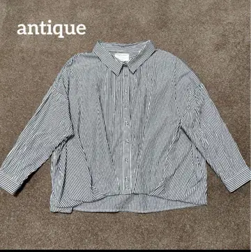 antique 안티카 스트라이프 턱 셔츠