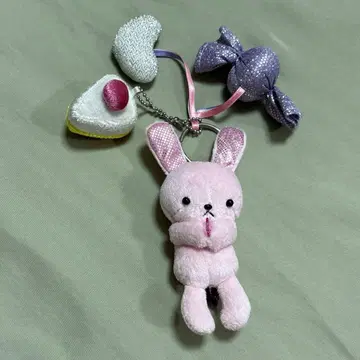 MON SEUIL 몽스유 백 참 토끼 봉제 인형 일본제