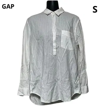GAP/갭/버튼 업/셔츠/긴팔/S/남성용/화이트/스트라이프
