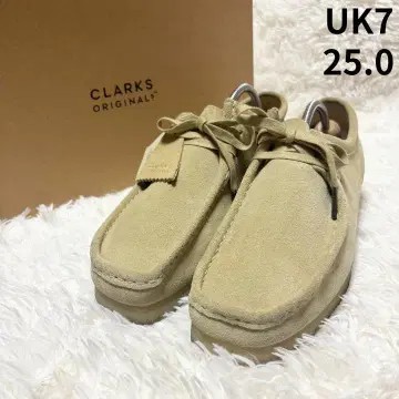 박스 있음 CLARKS ORIGINALS 클락스 왈라비 베이지 모카신