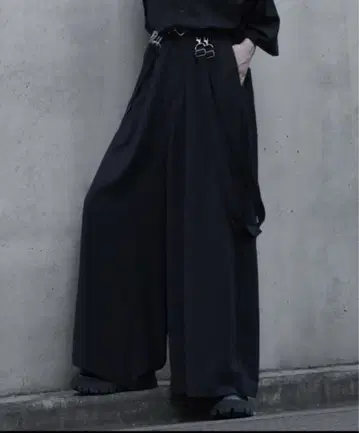 Cussi 더블 서스펜더 하카마 팬츠 S 사이즈