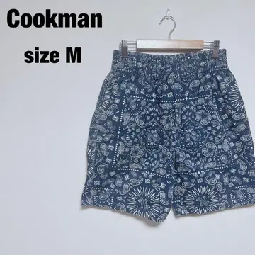 Cookman 페이즐리 무늬 숏 팬츠 M