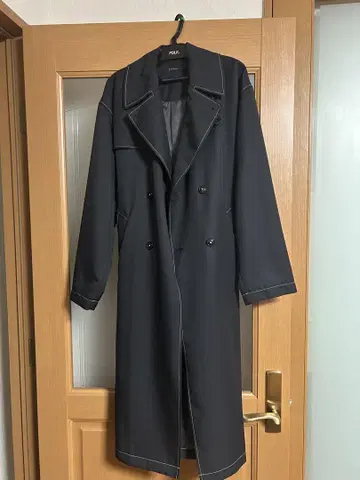 드레시한 트렌치 코트 블랙